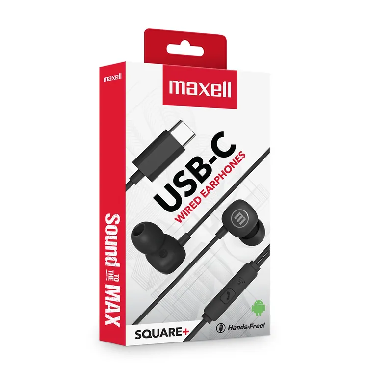 Audífonos Alámbricos C Maxell Square+ Audífonos Alámbricos C Maxell Square+